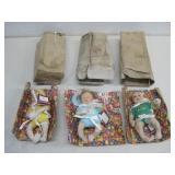 Three Ashton Drake Baby Dolls 7' See Info