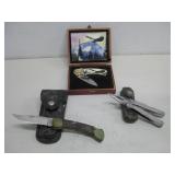 Buck Pocket Knife W/Harley Davidson Belt See Info