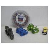 Vtg Avon Cars & Motorcycle Die Cast Car See