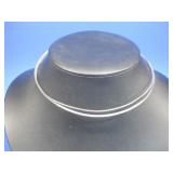 Vtg Sterling Silver Choker Necklace Hallmarked