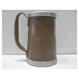 Vtg Hammered Copper Mug