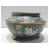 Japanese Cloisonne Bowl 3' x 2.5'