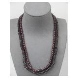 Two Garnet Necklaces