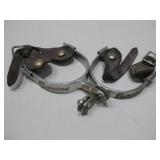 Pair Of Chrome Spurs W/Ramone On Side