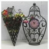 Metal Wall Art, Clock & Sconce See Info