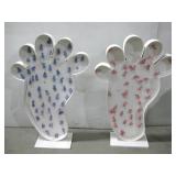 Two Homemade Baby Feet For Gender Reveal See Info