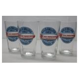 4 Vtg Budweiser World Balloon Party ABQ,NM Glasses