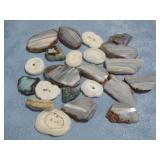 Polished Agate Slabs For Jewelry 292g