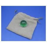 Vtg Art Glass Marble W/ Bag