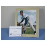 Framed Signed Sandy Koufax Print W/ COA See Info