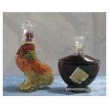 Unopened Italian Red Wine Vinegar & Rooster Decor