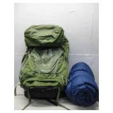 Osprey Atmos AG 65 Backpack W/Sleeping Bag