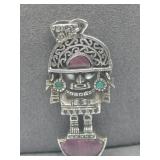 S.S. Peruvian Double Sided Tumi Pendant See
