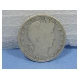 1907-O Barber Half Dollar 90% Silver