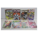 Eight 1980s Marvel ROM Comics #1 First Issue