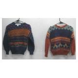 Two Mands Del Uruguay Wool Sweaters Sz Unknown
