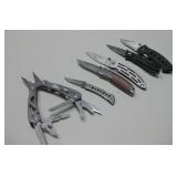 Gerber Utility Tool W/Four Assorted Pocket Knives