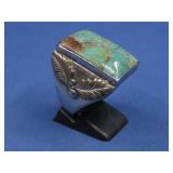 Vtg S.S. Royston Turq. Ring Tested 22.1g
