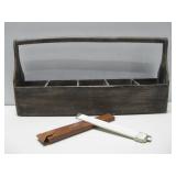 Vtg Slide Ruler W/Leather Case Wooden See Info