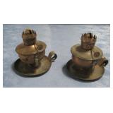 Two Vtg MarboLite Swivel Oil Lamps 4' Tall