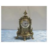 Uranio Brass Mantel Clock 9.25'