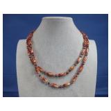 Colored Wood Beaded Necklace