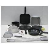 Cooking Pot, Frying Pan, Strainers, Skewers & More
