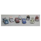 8 Vtg Kenner Fast 111's Die Cast Toy Cars/Trucks