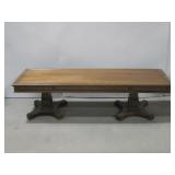 Vtg Wooden Coffee Table 59.5' x 18.5' x 16' See