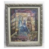 MCM Cubist Abstract Signed L.Loser Painting See