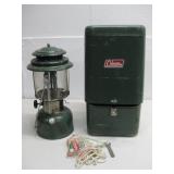 Vtg Green Coleman Model 220F Lantern Dual See