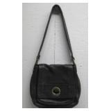 Marc Jacobs Turn Lock Natasha Black Leather See