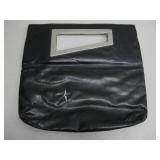 Thierry Mugler Large Black Fold Over Clutch See