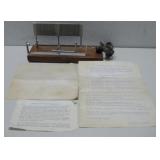 Vtg Sports Feather Burner W/Adjustable Holder See