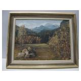 Vtg Framed Oil Painting 29.5' x 24'