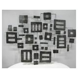 Modern Abstract Metal Wall Sculpture 4' x 3'