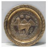 Vtg Peruvian Hand-Hammered Decorative Wall Plate