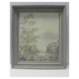 Framed Original Painting On Wood See Info