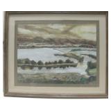 Framed Signed Original Water Color Art 35' x 29'