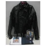 C'Zar Lisa Lips Personal Leather Jacket Sz See