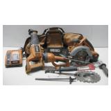 Rigid Tool Bags W/Cordless Circular Saw See Info