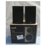 Set Of Pols T15 Bookshelf Speaker Untested