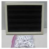 Message Board W/Bag Full Of Letters 15.5' x 12.5'