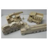 Two NIP Wooden Semi Truck Haulers See Info