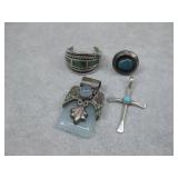 Vtg Sterling Silver Tested Hallmarked Jewelry See