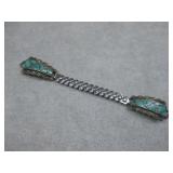 Sterling Silver Tested Turquoise Watch Band Tips