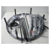 NIOB 3-Light Blk Modern Globe Candlestick See Info