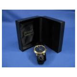 Genevex Black Face Watch W/ Band