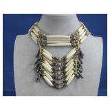 Vtg Buffalo Horn Native American Tribal Brass See