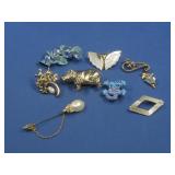 Assorted Vtg Brooches/Pins/Stick Pin